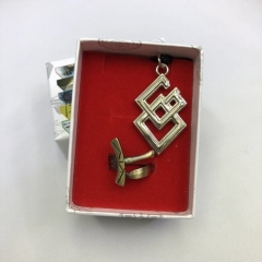 Fate Stay Night Bronze Color Cosplay Cartoon Decoration Anime Necklace+Ring