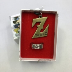 Dragon Ball Z Silver Color Cosplay Cartoon Decoration Anime Necklace+Ring