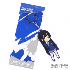 轻音少女秋山澪双面软胶钥匙扣