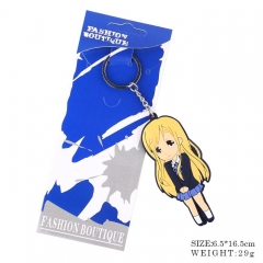 轻音少女琴吹柚双面软胶钥匙扣