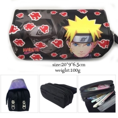 Japanese Cartoon Naruto Anime Good Quality Students PU Pencil Bag
