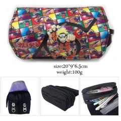 Japanese Cartoon Naruto Anime Good Quality Students PU Pencil Bag