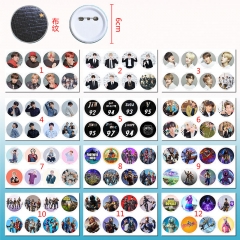 8PCS/SET 5.8CM 12 Styles Fortnite Alloy Anime Brooch Pin