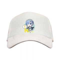Fashion Re:Zero kara Hajimeru Isekai Seikatsu Rem Cartoon Hat Wholesale Adjust Anime Baseball Cap