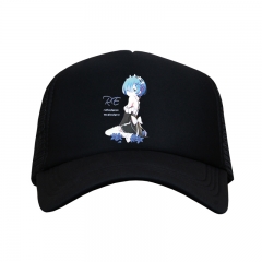 Fashion Re:Zero kara Hajimeru Isekai Seikatsu Rem Cartoon Hat Wholesale Adjust Anime Baseball Cap