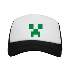 Minecraft Cartoon Green Blocks Hat Wholesale Adjust Fashion Anime Sports Baseball Cap