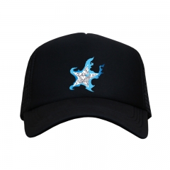 Black Rock Shooter Five Stars Cartoon Hat Wholesale Adjust Fashion Anime Sports Baseball Cap