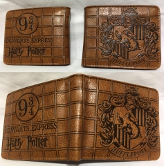 Harry Potter Cosplay Hot Movie Cartoon PU Anime Wallet Bifold Coin Purse