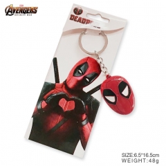 Deadpool Cosplay Movie Cartoon Anime Keychain Alloy Key Chains