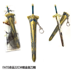 Fate Grand Order Cosplay Cartoon Cool Keyring Pendant Anime Sword Keychain