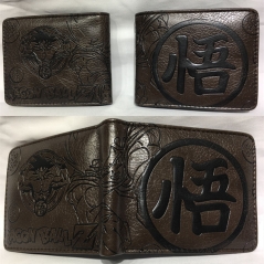 Dragon Ball Z Cosplay Hot Cartoon PU Anime Wallet Bifold Coin Purse