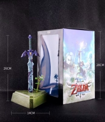 塞尔达传说 荒野之息 大师之剑 手办 一件18个 剑高22cm（含底座27cm）外盒尺寸18X17X28cm 重量340g