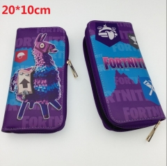 Fortnite Anime Game Cartoon PU Wallet Zipper Long Coin Purse