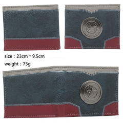 Captain America Fashion Purse Wholesale Bifold Anime Wallet