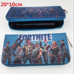 Fortnite Anime Game Cartoon PU Wallet Zipper Long Coin Purse