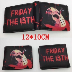 Friday the 13th Hot Anime Cartoon PU Wallet Bifold Coin Purse