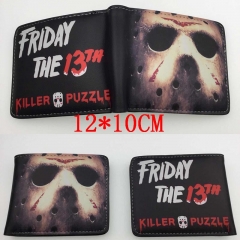 Friday the 13th Hot Anime Cartoon PU Wallet Bifold Coin Purse