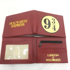 Harry Potter Wallets PU Leather Coin Purse Bifold Anime Wallet