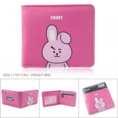 K-POP BTS Bulletproof Boy Scouts Cosplay Korean Star Purse Cute Anime Short Wallet