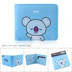 K-POP BTS Bulletproof Boy Scouts Cosplay Korean Star Purse Cute Anime Short Wallet
