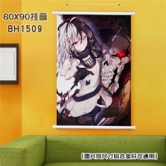 (60X90)BH1509-overlord 动漫白色塑料杆挂画