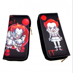 Joker Jack Napier Anime Cartoon Movie PU Wallet Fashion Long Style Bifold Coin Zipper Purse
