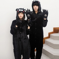 Kumamon Cute Cartoon Cosplay New Kawaii Pyjamas Warm Winter Anime Flannel Pyjamas