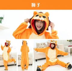 Animal Cartoon Cosplay New Kawaii Pyjamas Warm Winter Anime Flannel Pyjamas Child And Adult Size