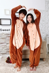 Animal Cartoon Cosplay New Kawaii Pyjamas Warm Winter Anime Flannel Pyjamas