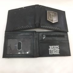 Justice League Cosplay Wallets PU Leather Coin Purse Bifold Anime Wallet