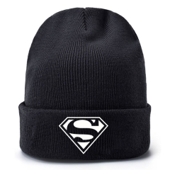 Superman Movie Cosplay Cartoon Thick For Winter Hat Warm Decoration Wool Hat
