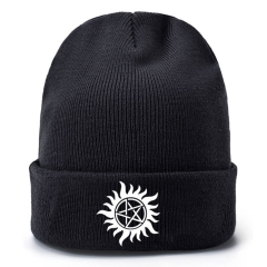 Supernatural Movie Cosplay Cartoon Thick For Winter Hat Warm Decoration Wool Hat