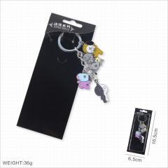 K-POP BTS Bulletproof Boy Scouts Cosplay Cartoon Anime Keyring Fashion Alloy Keyhains