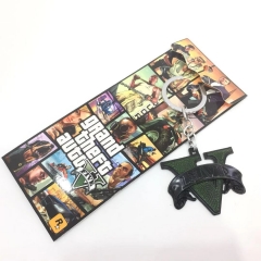 Grand Theft Auto V Game Cosplay Decoration Soft Plastic Pendant Anime Keychain