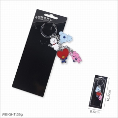 K-POP BTS Bulletproof Boy Scouts Cosplay Cartoon Anime Keyring Fashion Alloy Keyhains