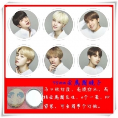 K-POP BTS Bulletproof Boy Scouts Cosplay One Side Anime Pocket Mirror (6pcs/set)