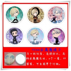 Yuri on Ice Cartoon Cosplay One Side Anime Pocket Mirror (6pcs/set)
