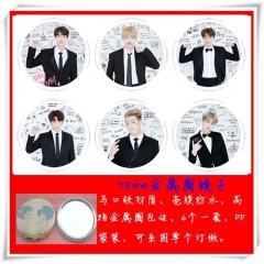 K-POP BTS Bulletproof Boy Scouts Cosplay One Side Anime Pocket Mirror (6pcs/set)