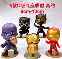 The Avengers Movie Cosplay Cartoon Model Toys Statue Anime PVC Figure (5pcs/set)