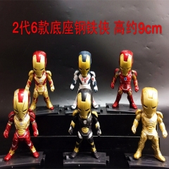 6PCS/SET Iron Man 2 Generation Movie Cosplay Cartoon Anime PVC Figure