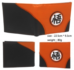 Dragon Ball Z Print Cosplay Cartoon Fashion Purse Bifold PU Anime Wallet