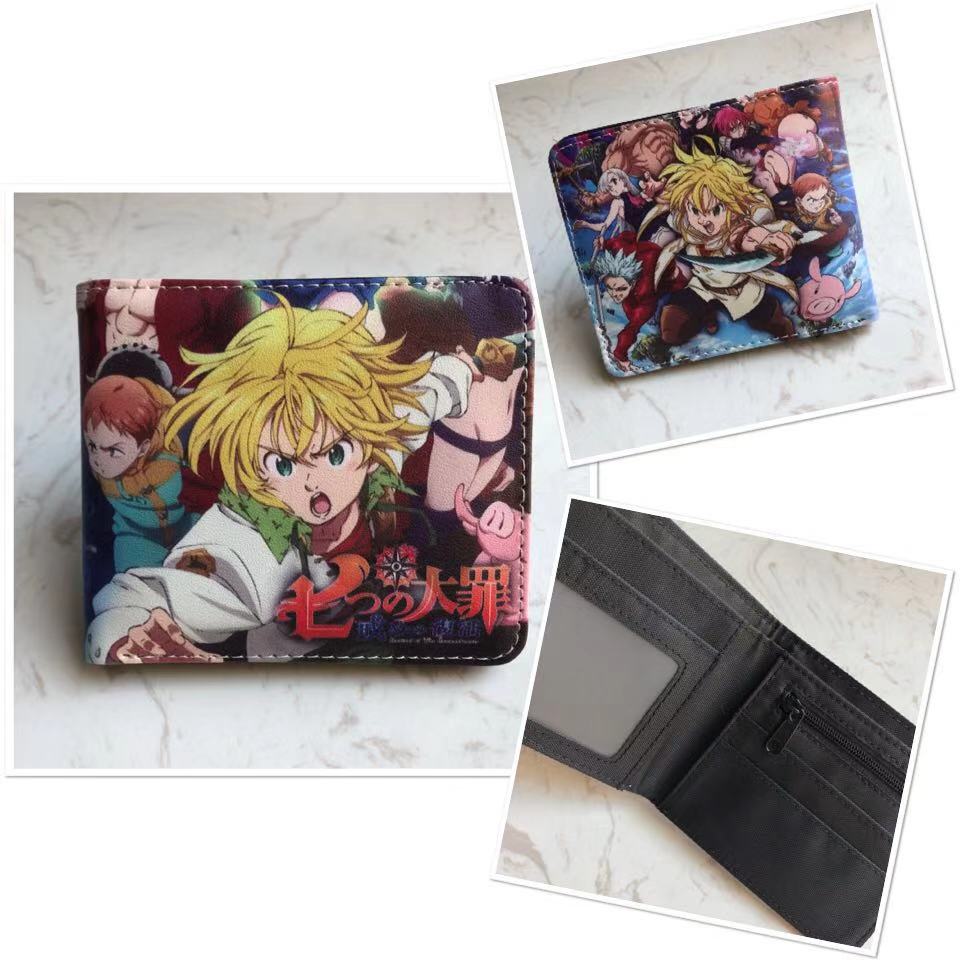 The Seven Deadly Sins Cartoon Cosplay Color Printing Purse Anime Short Wallet