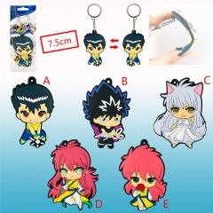 5 Design Yu Yu Hakusho Cosplay Cartoon Decoration Pendant Anime Keychain