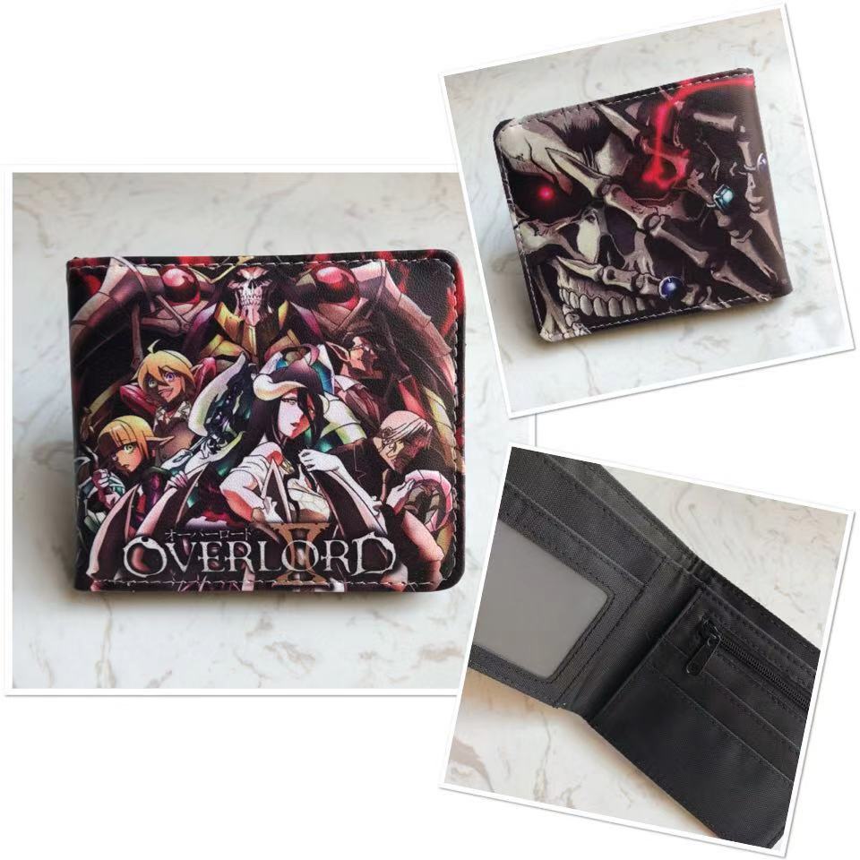 Overlord Cartoon Cosplay Color Printing Purse Anime Short Wallet