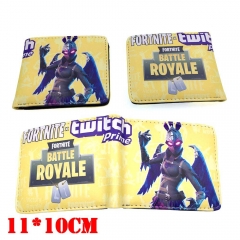 Fortnite Game Cartoon Coin Purse PU Leather Bifold Anime Short Wallet