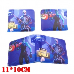 Fortnite Game Cartoon Coin Purse PU Leather Bifold Anime Short Wallet