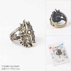 七大罪 镂空卡装戒指