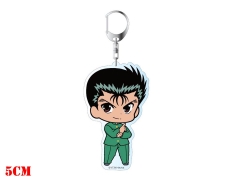 Yu Yu Hakusho Cartoon Pendant Keychain Kawaii Acrylic Keyring