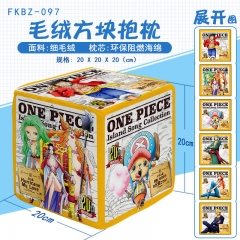One Piece Cosplay Cartoon Cube Design Pillow Deformable Anime Plush Pillow