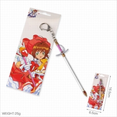 Card Captor Sakura Cartoon Pendant Key Ring Fashion Decoration Anime Keychain